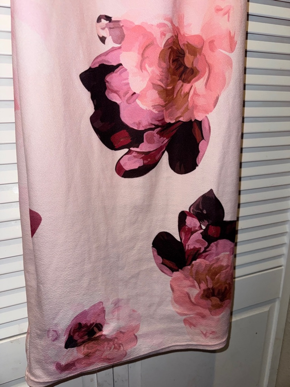 Pink Floral Ruffle Off-Shoulder Dress - Picture 2 of 4